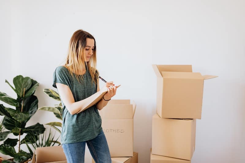 A young woman is preparing to move out of her family's house, and live on her own.